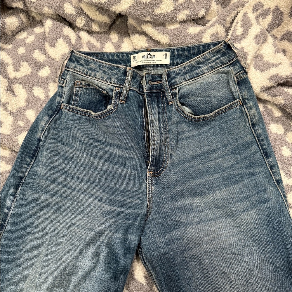 Hollister Blue Denim High-Waist Jeans